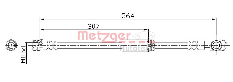 METZGER Gumifékcső 4116203_METZ